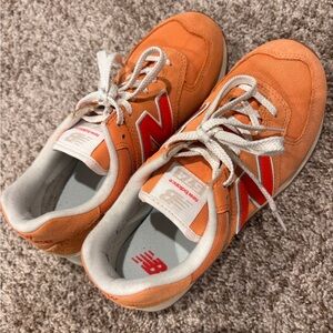 New Balance Women’s Orange Sneakers, size 8